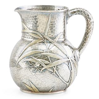 TIFFANY & CO. PARCEL GILT STERLING SILVER WATER PITCHER