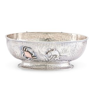 WHITING STERLING SILVER & MIXED METAL BOWL