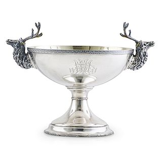 TIFFANY & CO. STERLING SILVER STAG BOWL