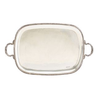 ENGLISH STERLING SILVER SERVING TRAY