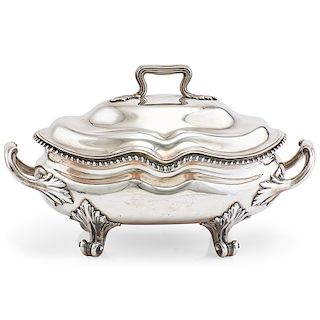 ENGLISH STERLING SILVER COVERED TUREEN