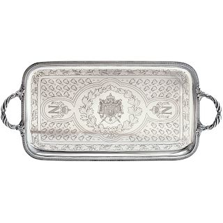 CHRISTOFLE SILVER PLATED TRAY