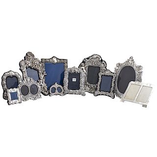 ASSORTED SILVER PICTURE FRAMES