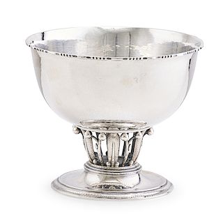 GEORG JENSEN STERLING SILVER FOOTED BOWL