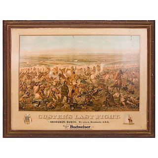 Vintage Anheuser-Busch reproduction Custer's Last Fight