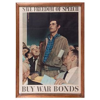 Norman Rockwell war bond poster.