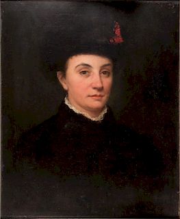 A 19th century portrait of a lady.
