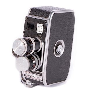 A Vintage movie camera.