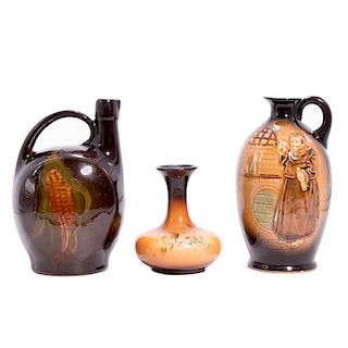 Three Kingsware Style Pitchers and Vase