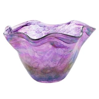 An art glass bowl.