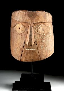 Interesting Chancay Wooden Mummy Mask