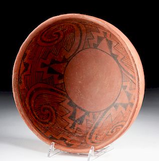 Anasazi Wingate Black on Red Pottery Bowl