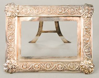 Tiffany & Co. Makers sterling silver frame.  6" x 8", opening: 4" x 5 7/8"  8.5 t oz.