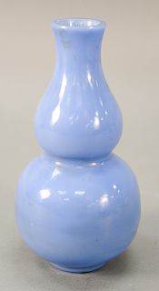 Double gourd (huluping) “Clair de Lune” Perking glass vase, China, 18th/19th century (heavily blown sides and age-appropriate surfac...