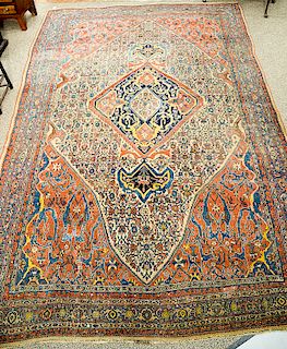 Bidjar Oriental carpet, probably late 19th century.  9'5" x 14'7"  Provenance: Estate from Park Avenue, New York