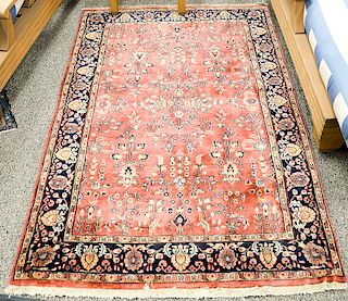 Sarouk Oriental throw rug.  3'10" x 6'