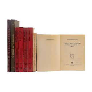 Maza, Francisco de la / Carrillo y Gariel, Abelardo / Vargas Lugo, Elisa / Victoria, José G. Libros sobre Pintores Coloniales. Pzas: 6.