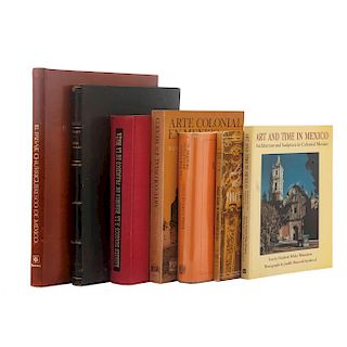 Toussaint, Manuel / Maza, Francisco de la / Vargas Lugo, Elisa / Echeagaray, Jose I... Libros sobre Arte Virreinal. Piezas: 7.