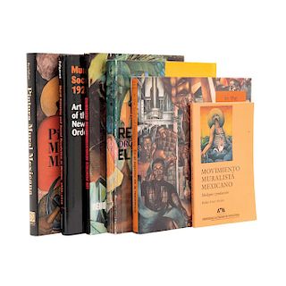 Fauchereau, Serge / Folgarait, Leonard / Rochfort, Desmond / Cimet Shoijet, Esther... Libros sobre Pintura Mural Mexicana. Piezas: 6.