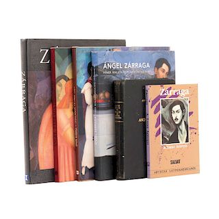 Manrique, Jorge Alberto / García Barragán, Elisa / Luna Arroyo, Antonio. Libros sobre Ángel Zarraga. Total de piezas: 6.  