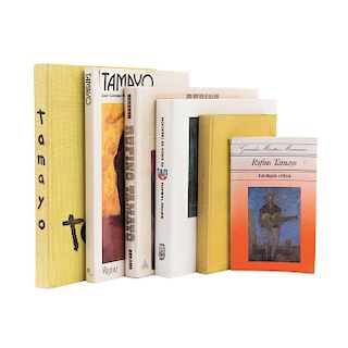 Westheim, Paul / Genauer, Emily / Corredor – Matheos, José / Paz, Octavio. Libros sobre Rufino Tamayo. Pzs: 6.