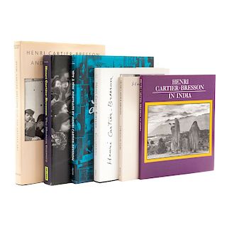 Galassi, Peter / Montier, Jean / Cartier-Bresson, Henri / Feyder, Vera / Ray, Satyajit. Libros sobre Henri Cartier - Bresson. Piezas: 6