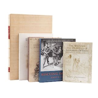 Gerli, Carlo Giuseppe / Bambach, Carmenq / Zwijnenberg, Robert / Edsel, Robert M... Libros sobre Leonardo da Vinci. Piezas: 5.