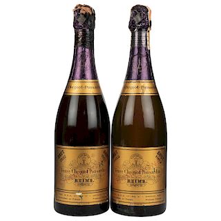 Veuve Clicquot Ponsardin. Cosecha 1952. Brut. Champagne. France. Piezas: 2.