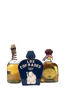 Tequila. Tres Rios, Don Ponciano y Los Cofrades. Total de piezas: 3.