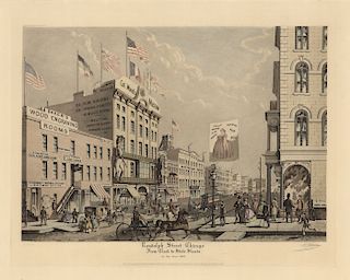 Raoul Varin - Randolph Street Chicago in 1865