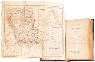 Latrobe, Charles Joseph. The Rambler in Mexico. London, 1836. Mapa plegado del Valle de México.