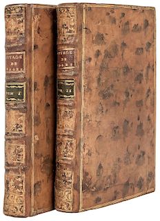 Pages, Pierre Marie François Vicomte de. Voyages Autour du Monde. Paris, 1782. Piezas: 2.