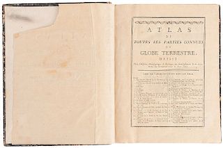 Atlas de Toutes les Parties Connues du Globe Terrestre. Paris [1780]. 4o. marquilla, 22 p. + 48 mapas a doble página.