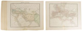 Tardieu, Ambroise. Atlas Universel de Geograhie Ancinne et Moderne. Paris: Publié par Furne, 1874. 31 mapas con límites coloreados.