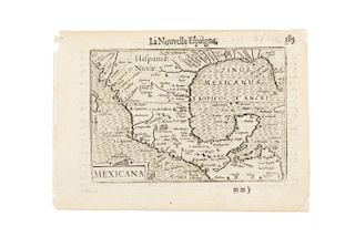 Langenes, Barent. La Nouvelle Efpaigne. Mapa grabado, 11.5 x 16 cm., hoja. Tomado de: "Thresor de Chartes...", 1602.