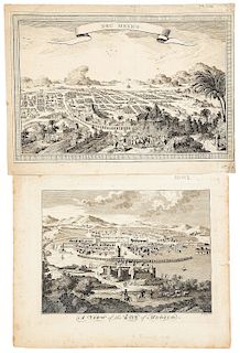 Russell, William / Anónimo. A View of the City of Mexico / Neu Mexico. London, 1778 / Sin año. Grabados. Piezas: 2.