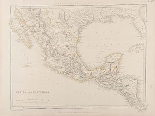 Sharpe's Corresponding Maps. Mexico and Guatemala. London: Published by Chapman and Hall, 1848. Intermediate Series. Grabado 35 x 41 cm