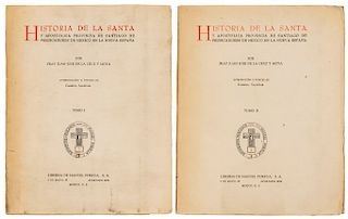 Historia de la Santa y Apostólica Provincia de Santiago de Predicadores de México en la Nueva España. México, 1954. Piezas: 2.