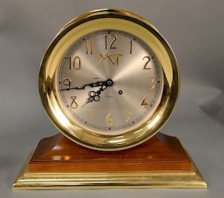 Chelsea Millennium ship's mantle clock, Third Millennium Limited Edition no. 2318, having silvered dial with numbers and double M sy...