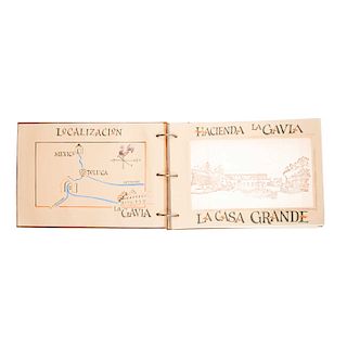 Dirección de Turismo. Hacienda La Gavia. México:  1978. 25 láminas (mapas y planos. En carpeta.