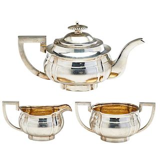 CHINESE EXPORT SILVER TEA SERVICE