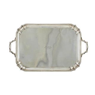 ENGLISH STERLING SERVING TRAY FOR TIFFANY & CO.