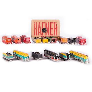Hafner O Gauge Mechanical Trains Lot