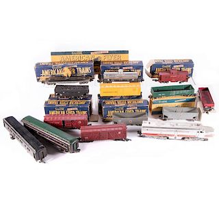 AF S 14-Pcs. Odd Lot 405 PA Loco, Passenger and Freights As-Is