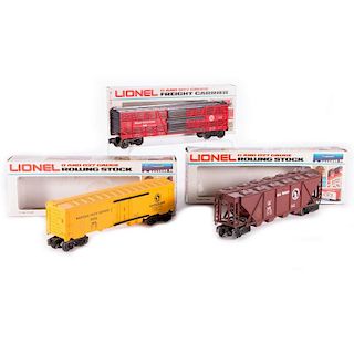 Lionel O Gauge FARR 6-9450, 6-6102, and 6-9819 Freight Cars