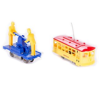 Hico Dinkyville S Gauge Handcar and Trolley, Boxed