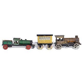Floor toy train grouping