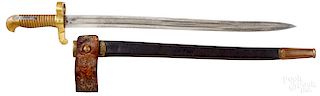 Remington Zouave bayonet and scabbard