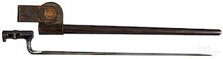 US model 1873 trapdoor bayonet and scabbard
