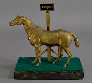 19C French Bronze Horse Go To Bed Vesta Matchbox